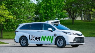 Autonomní vozidlo společnosti Uber
