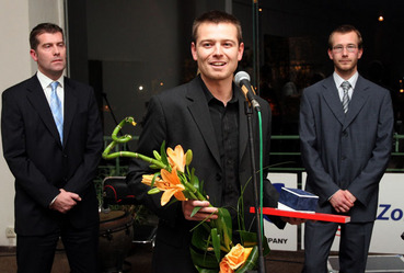 Jakub Unger přebírá Křišťálovou Lupu za Projekt roku 2006
