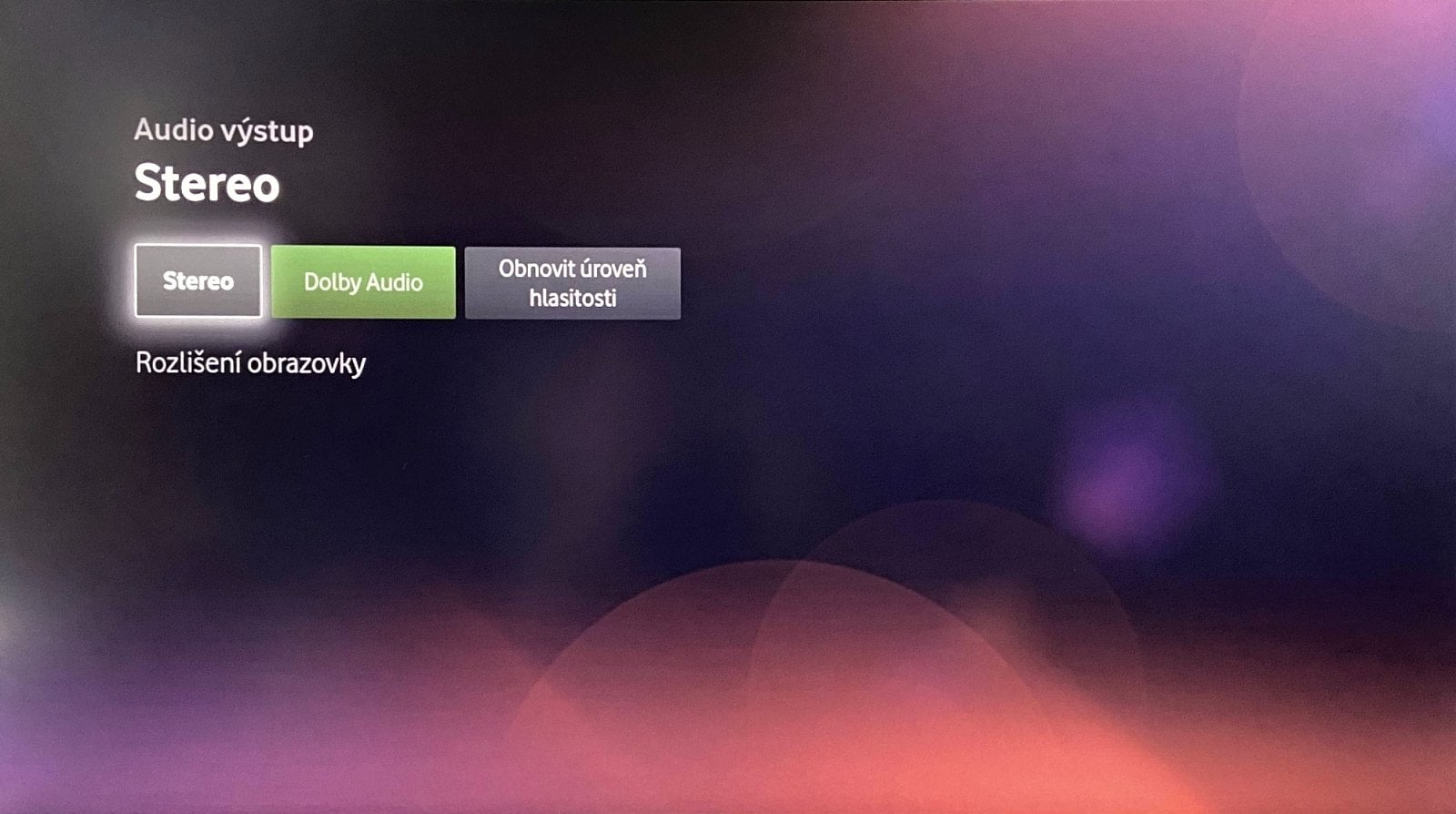 Nastavení Vodafone TV