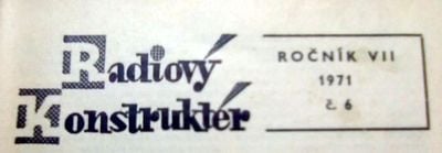 Radiový konstruktér 1971