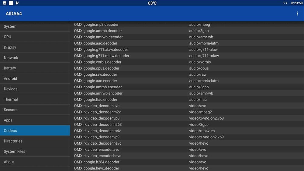 Systémový software AIDA 64