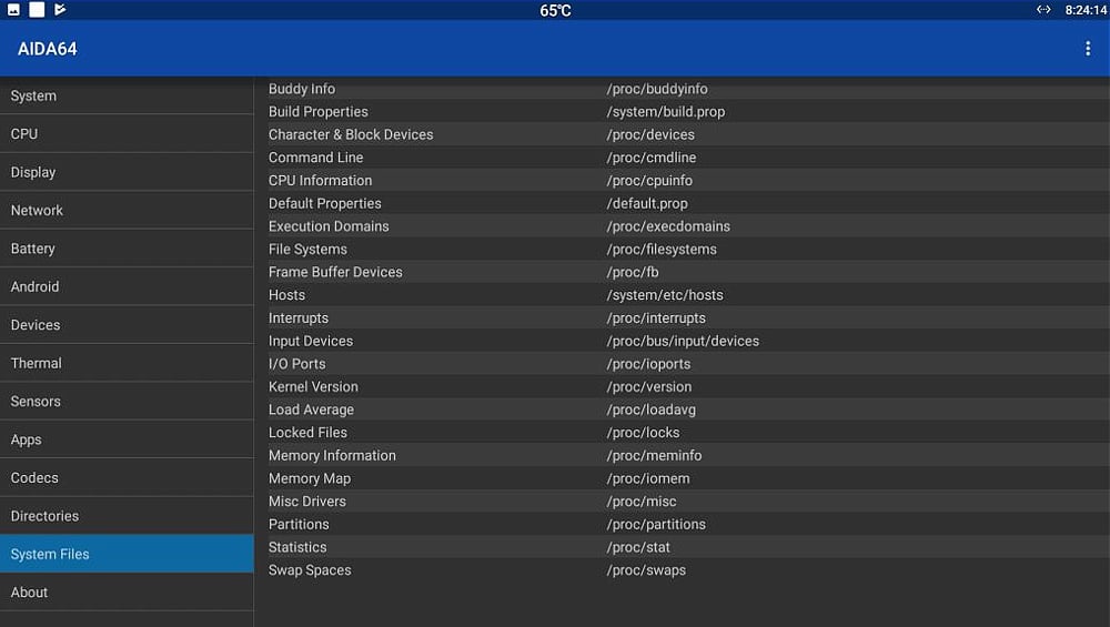Systémový software AIDA 64