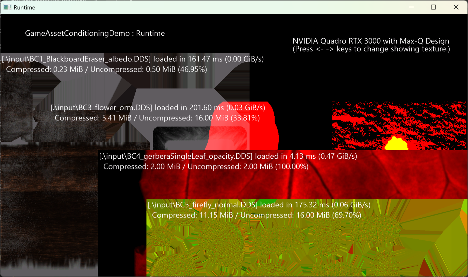Demo technologie GACL pro DirectStorage