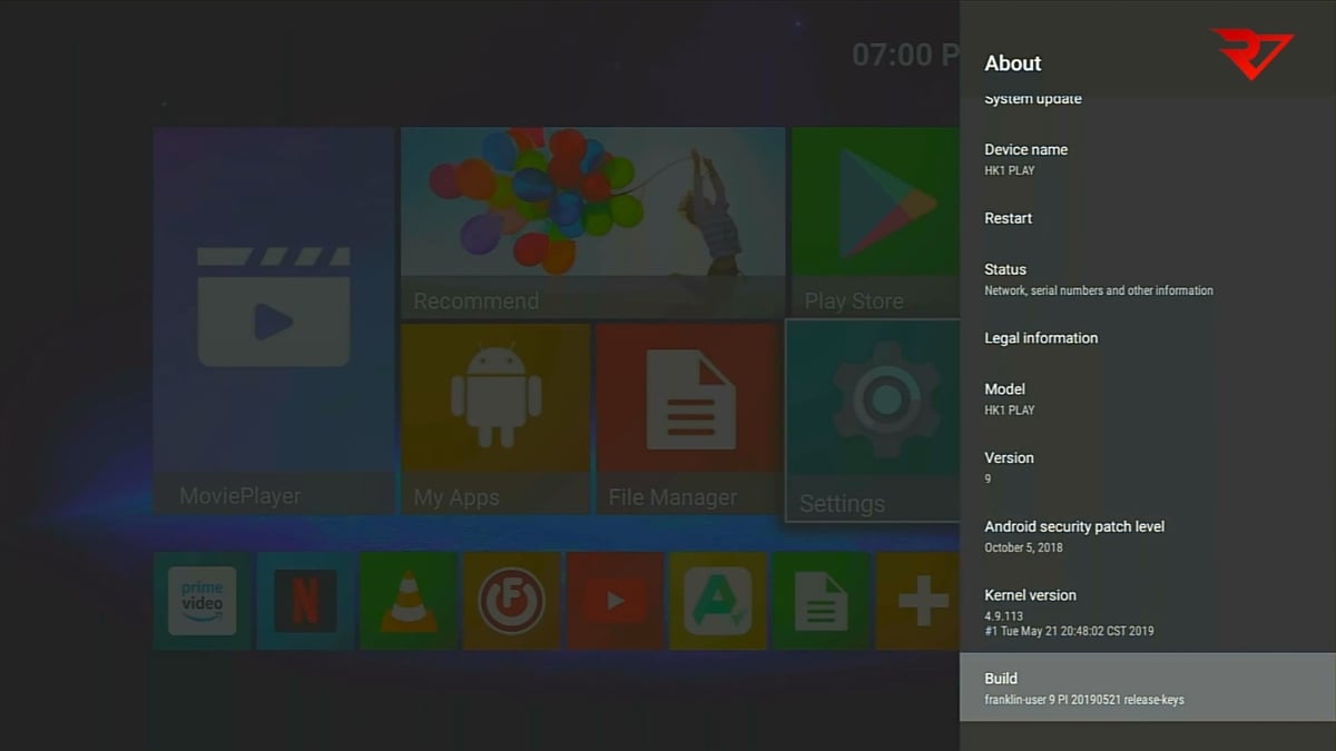 HK1 Play - uživatelské prostředí