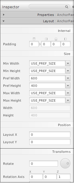 Kořenový widget formuláře, základní rozdělení