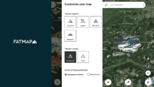 Aplikace Fatmap Ski
