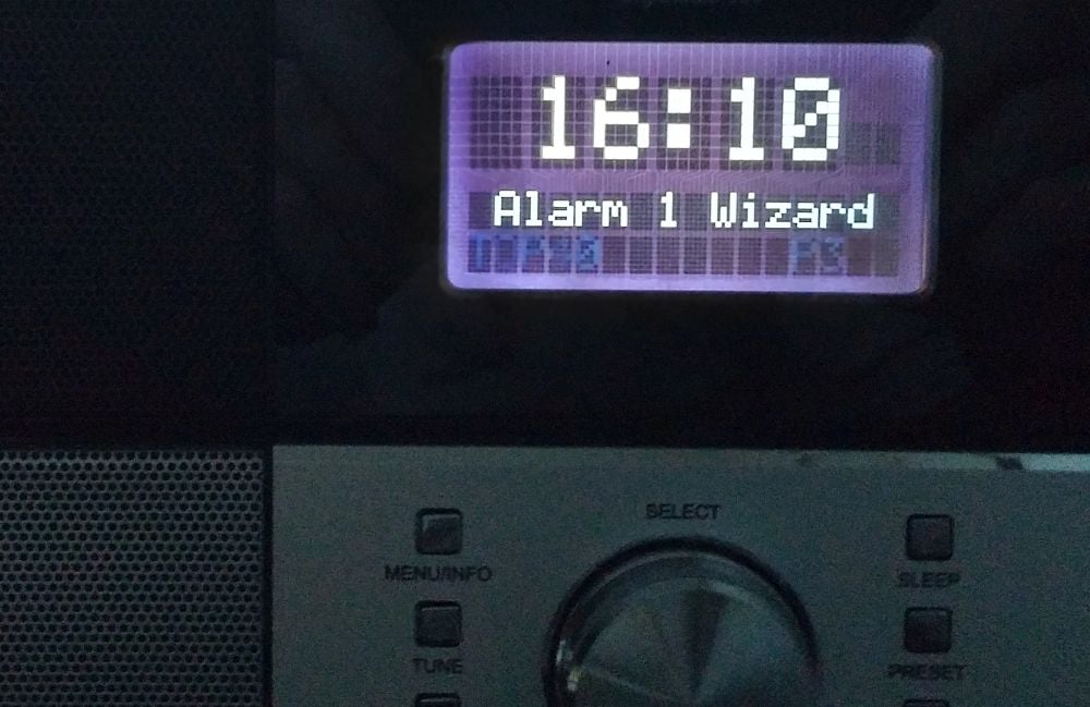 Technisat DigitRadio 306 - Budík - průvodce