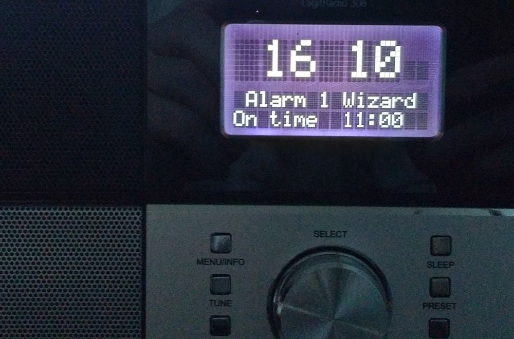 Technisat DigitRadio 306 - Budík - průvodce