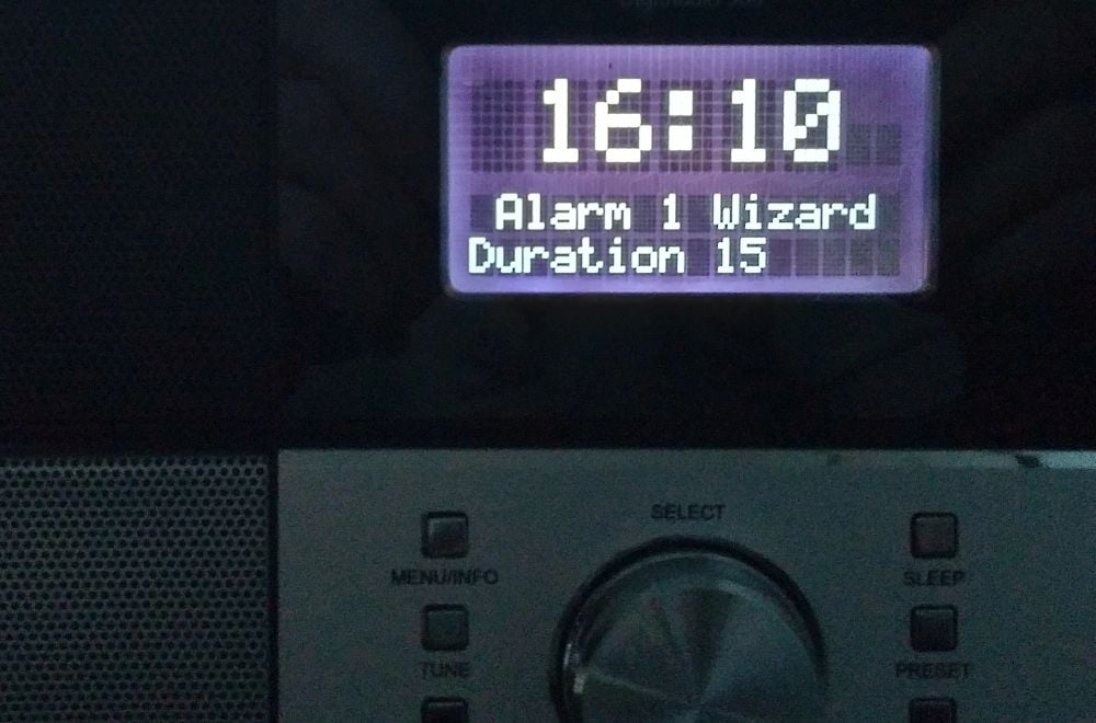 Technisat DigitRadio 306 - Budík - průvodce