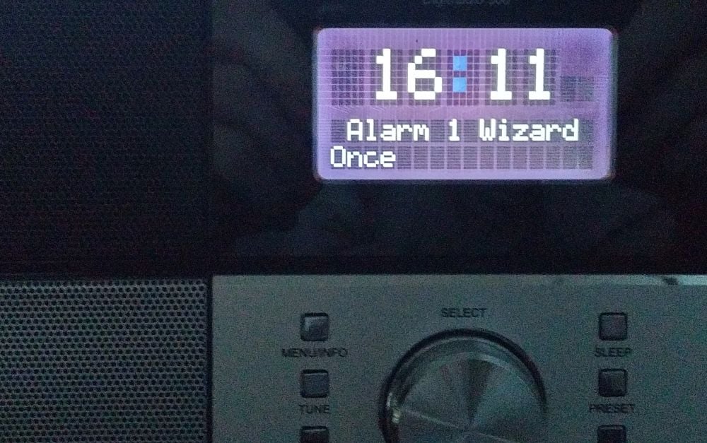 Technisat DigitRadio 306 - Budík - průvodce