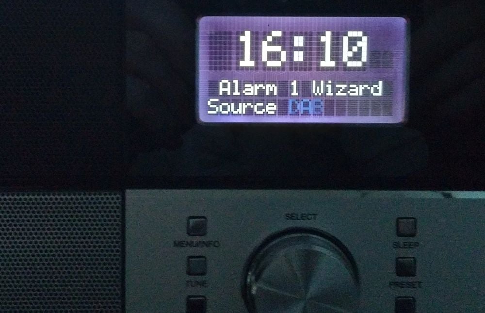 Technisat DigitRadio 306 - Budík - průvodce