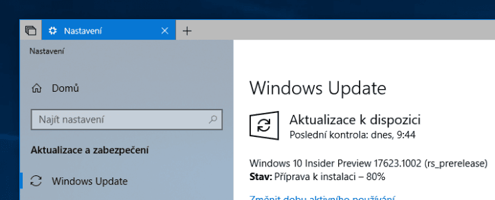 Windows 10 Insider Preview build 17623 