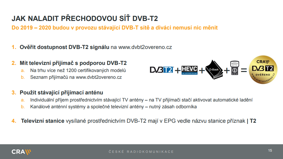 Prezentace o DVB-T2 - Marcel Procházka, ČRA (listopad 2017)