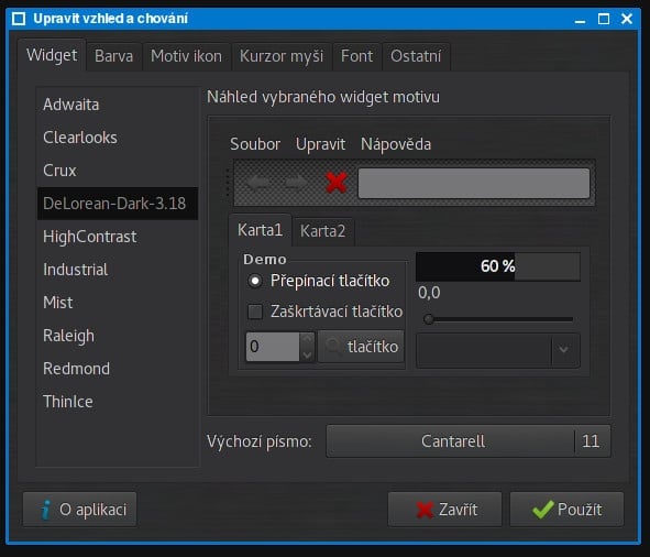 Arch: konfigurace hlavního menu JWM
