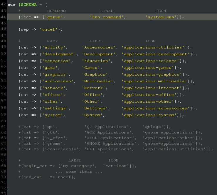 Arch: konfigurace hlavního menu JWM