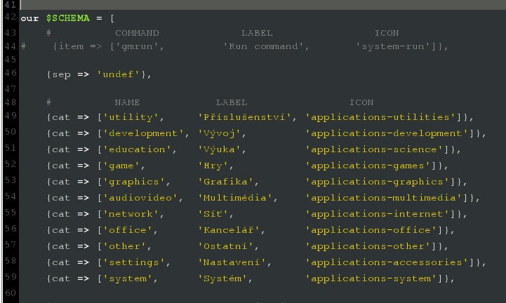 Arch: konfigurace hlavního menu JWM