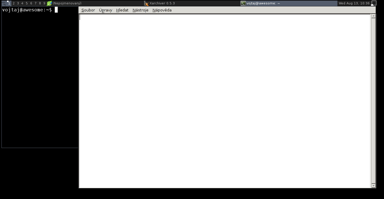Awesome: výchozí stav