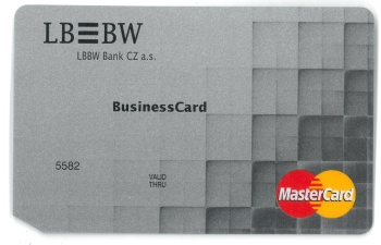 Platební karta LBBW Bank.