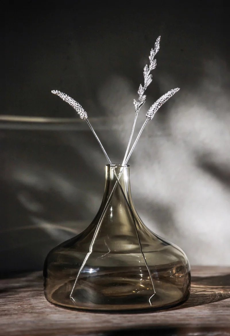 Stříbrné šperkové květiny od GIYOU