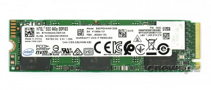 Intel 660p 500GB front