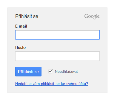 google-prihlaseni