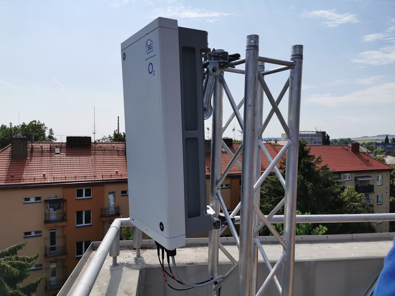 Testovací 5G síť O2 v Kolíně na frekvenci 3,5 GHz