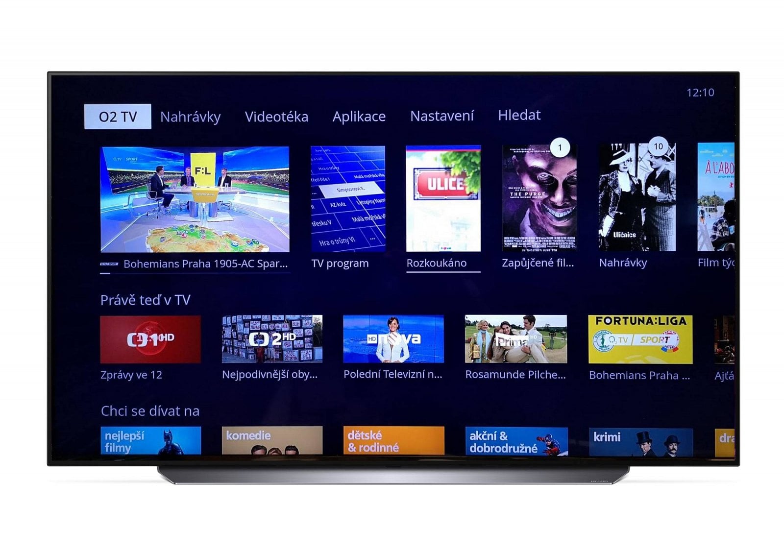 Aplikace O2 TV pro televizory LG