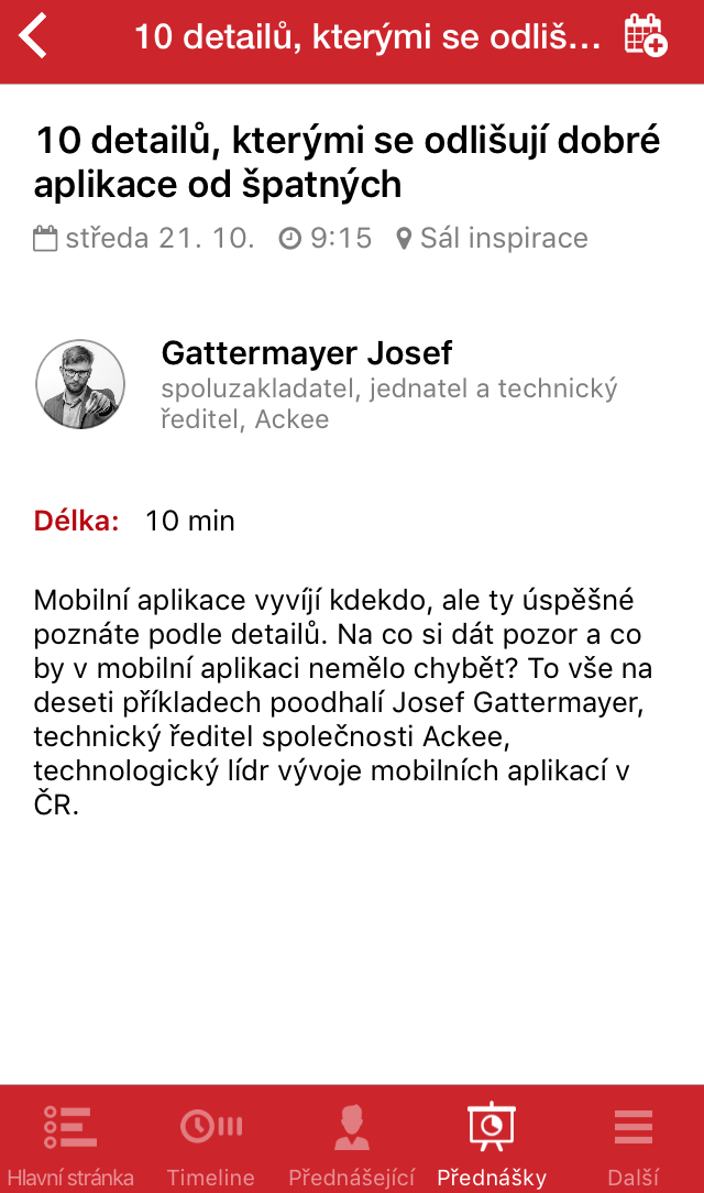 Mobilní aplikace #CIF2015