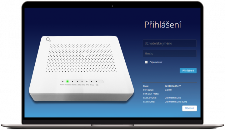 Jak změnit heslo na Wi-Fi O2