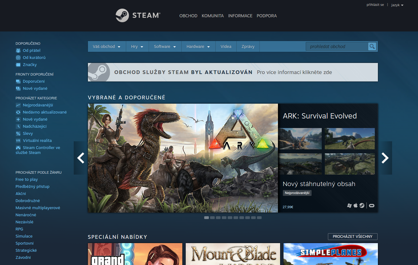 Jedním z osvědčených dárků jsou počítačové hry. Pokud vydržíte do 22. prosince, můžete hry na Steamu pořídit s velkou slevou. Další obchody zřejmě přichystají podobné akce. Pokud nevíte co vybrat, můžete koupit třeba kredit na Steam.