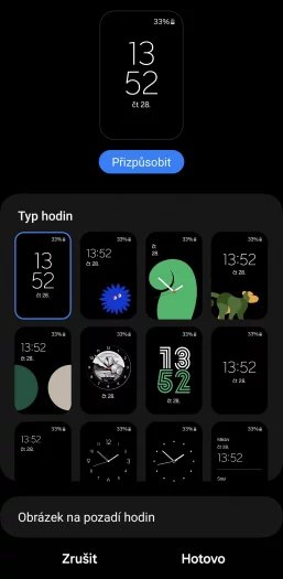 Přizpůsobení zamykací obrazovky
