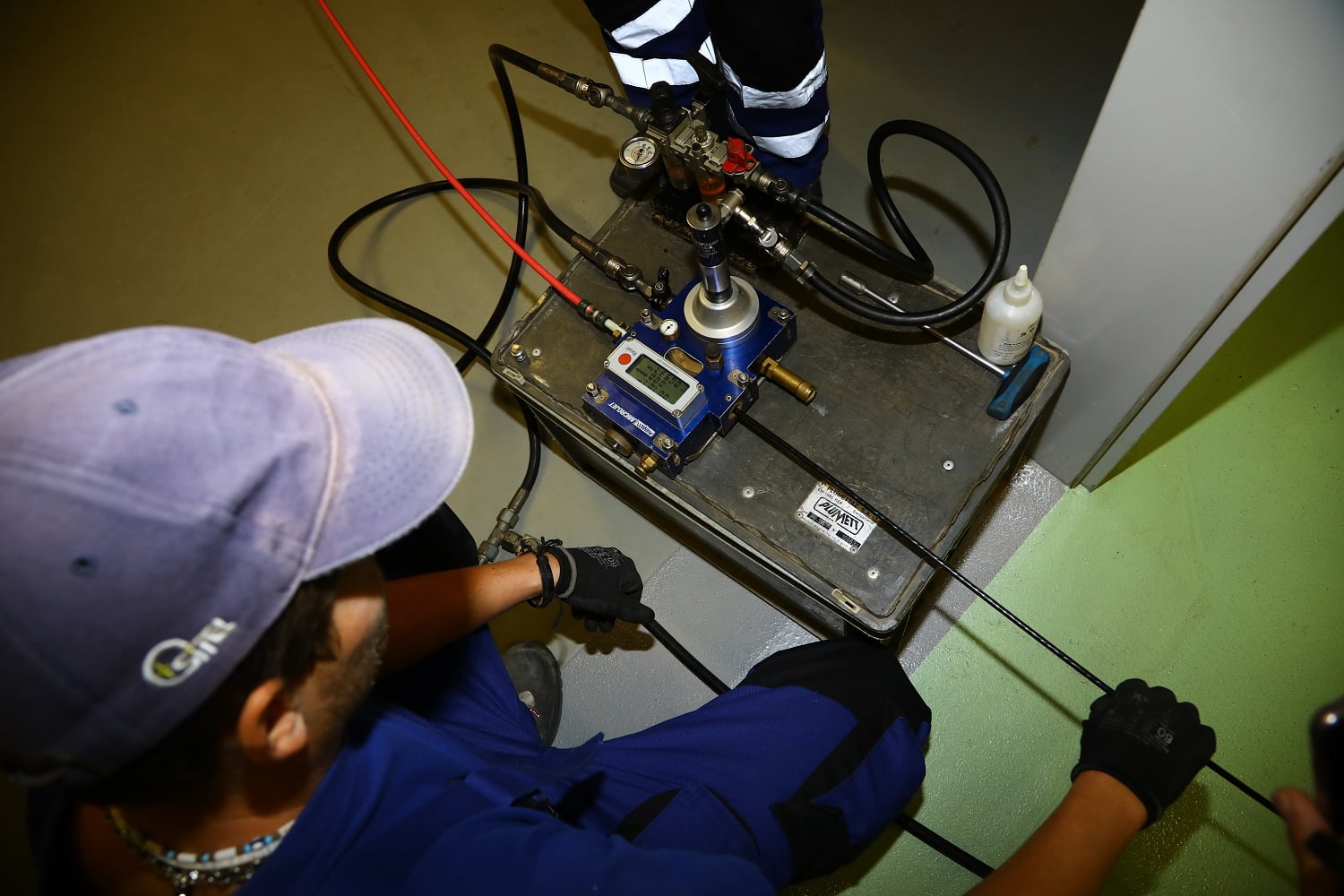 Zafukování optického kabelu