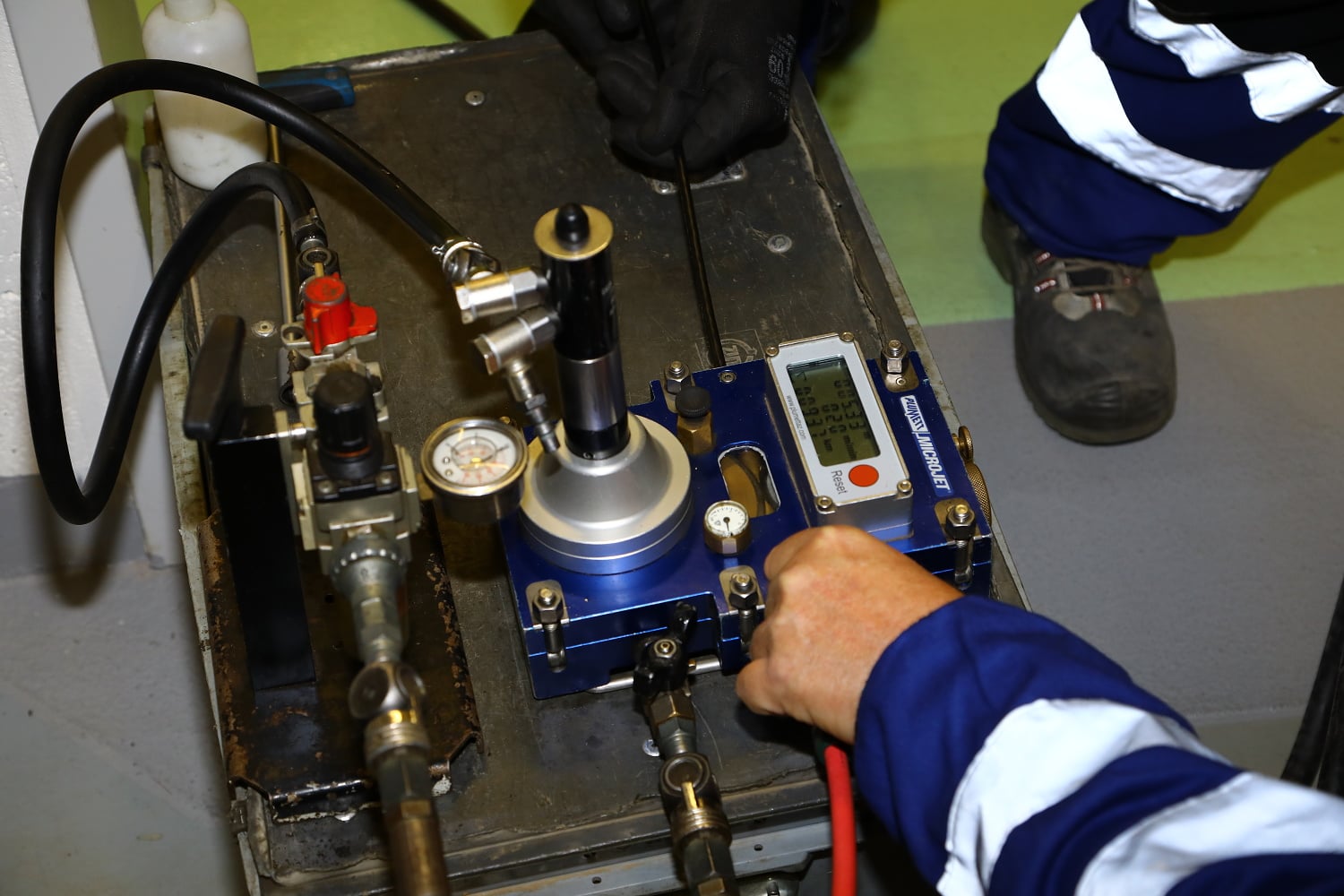 Zafukování optického kabelu