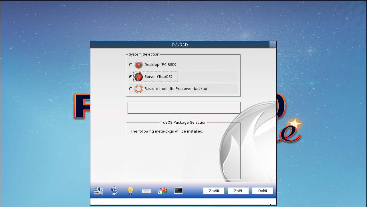 Instalace PC-BSD