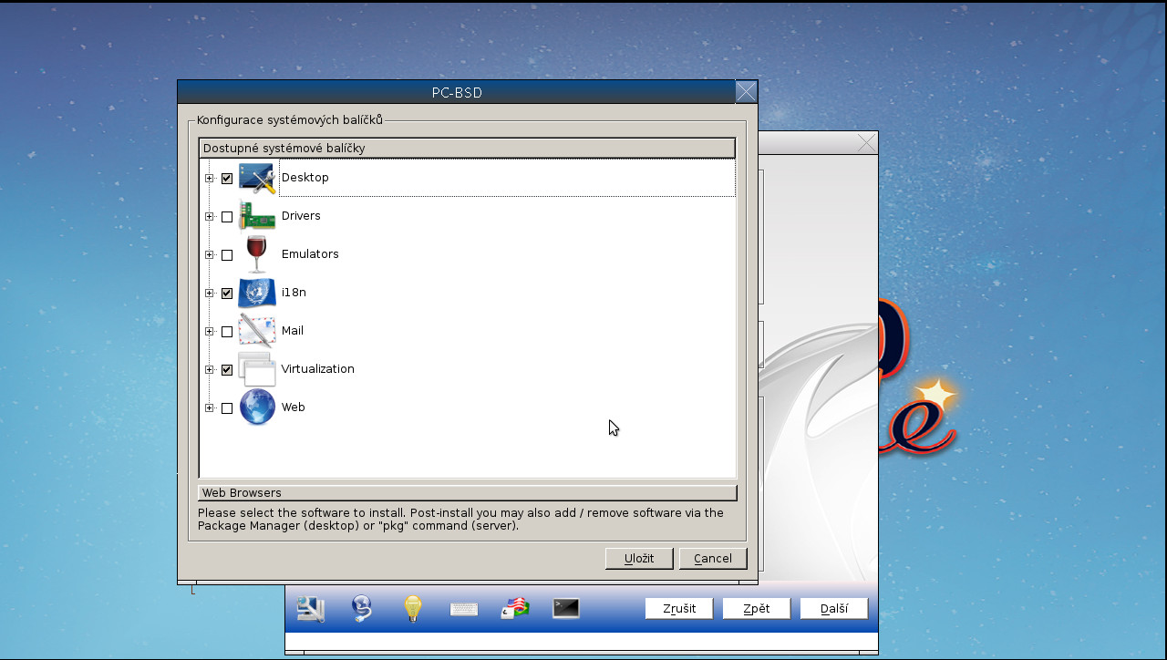 Instalace PC-BSD