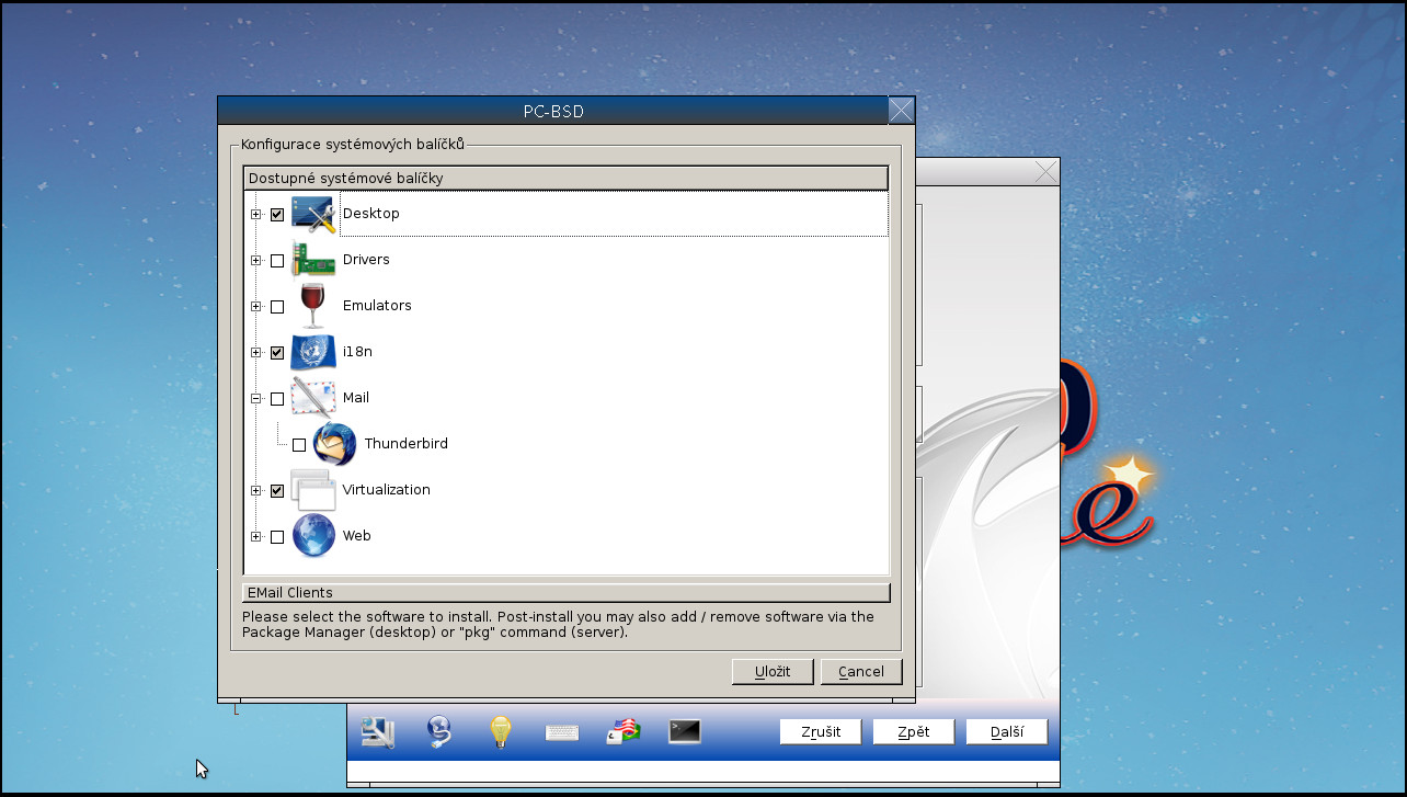 Instalace PC-BSD