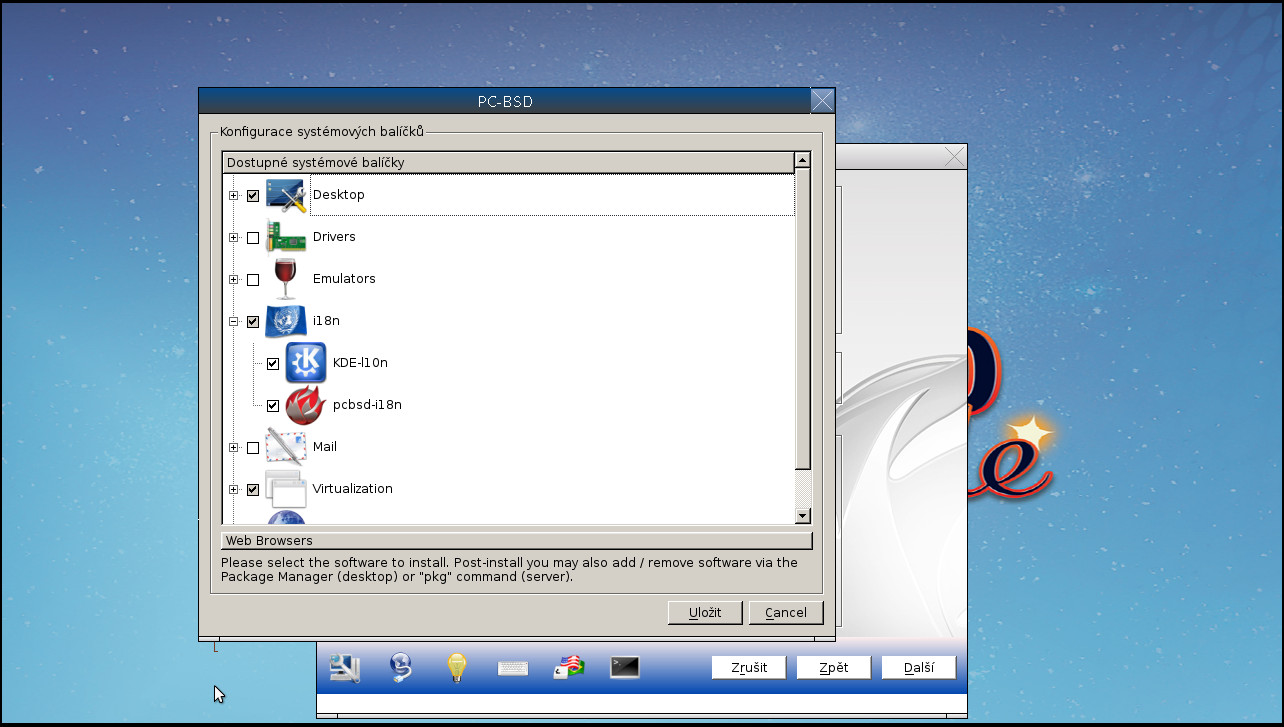 Instalace PC-BSD