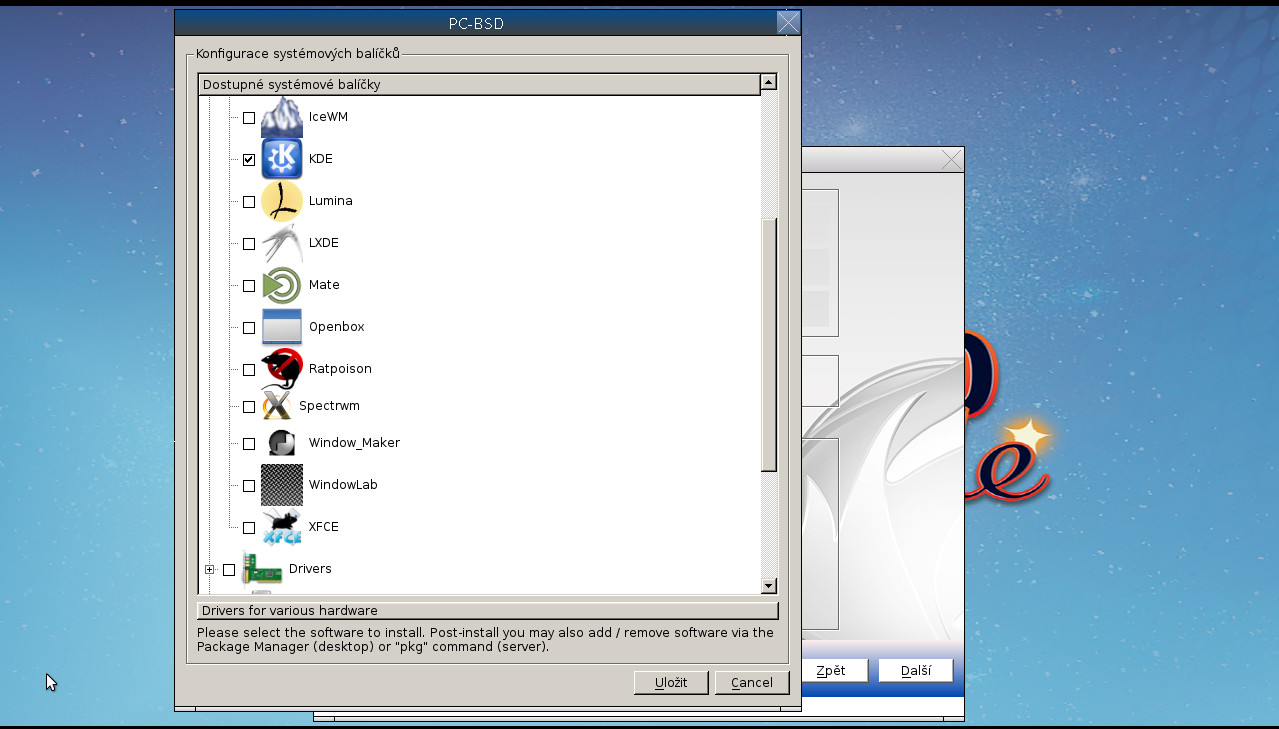 Instalace PC-BSD
