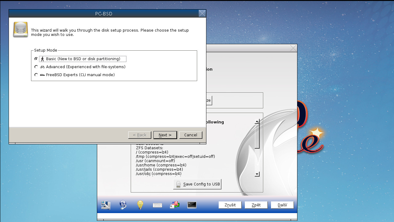 Instalace PC-BSD