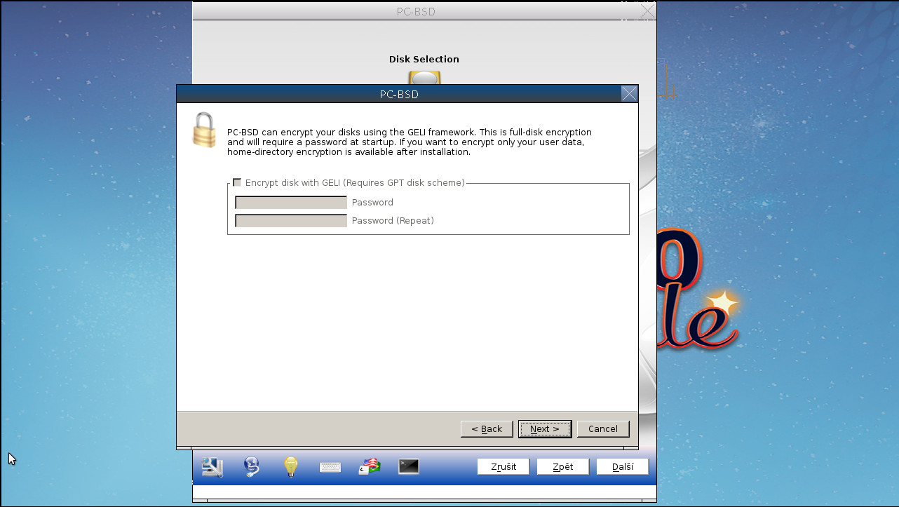Instalace PC-BSD