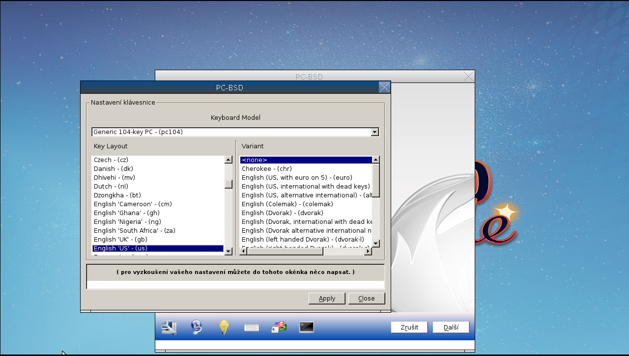 Instalace PC-BSD