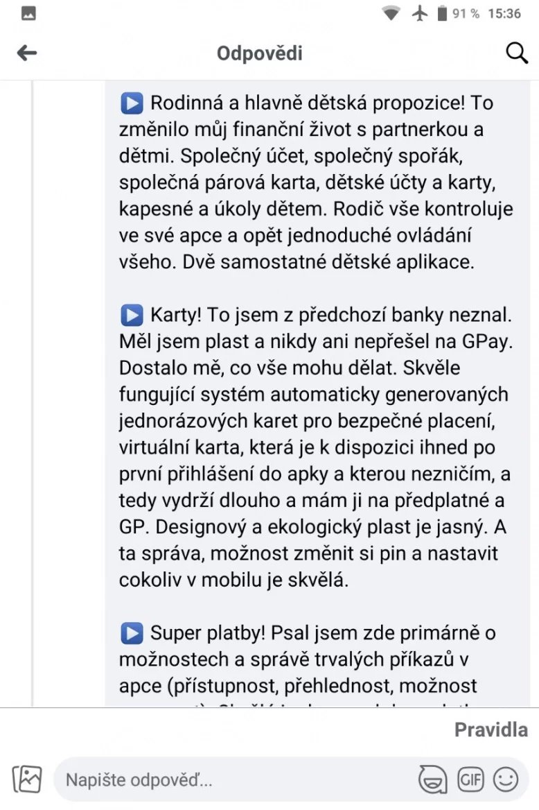 Recenze na aplikaci Partners Banky jsou většinou jen v superlativech. Jsou totiž přímo z rukou poradců Partners. To se dá lidsky i byznysově chápat, ale nesmí se to přehánět. (14. 3. 2024)