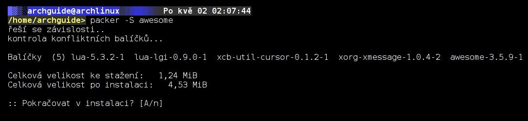 Arch: další DE a WM, spotřeba systémových prostředků