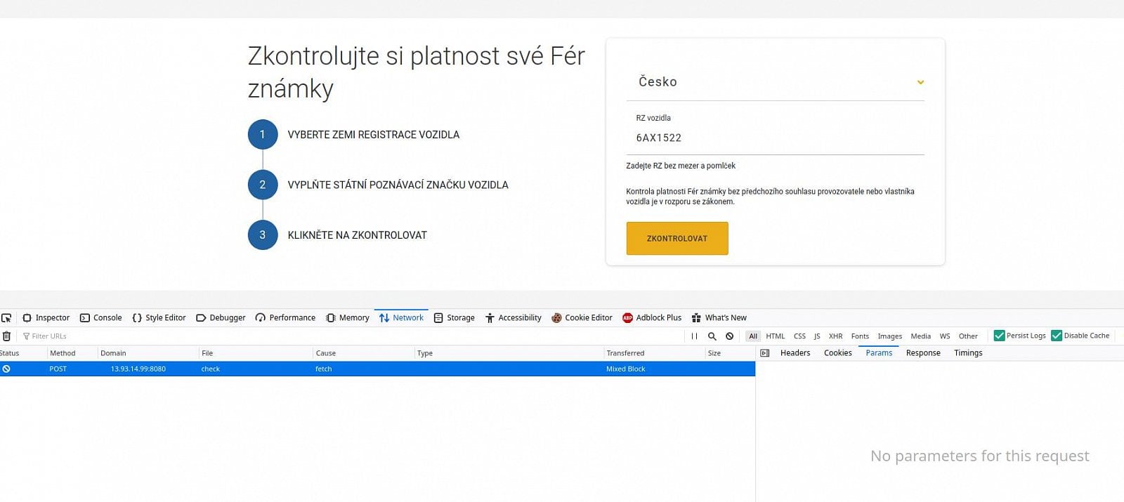 Bezpečnostní problémy ferznamka.cz