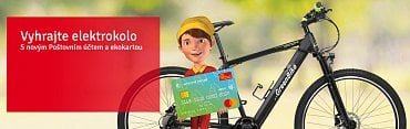 Od 1. 10. 2021 do 30. 11. 2021 probíhá soutěž ČSOB. Při požízení ekologické karty můžete vyhrát elektrokolo. (1. 10. 2021)