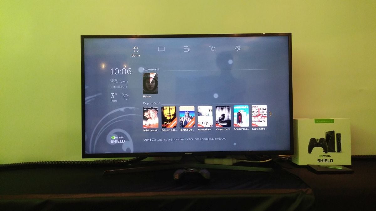 Kuki TV na Nvidia Shield 2017 (aplikace)