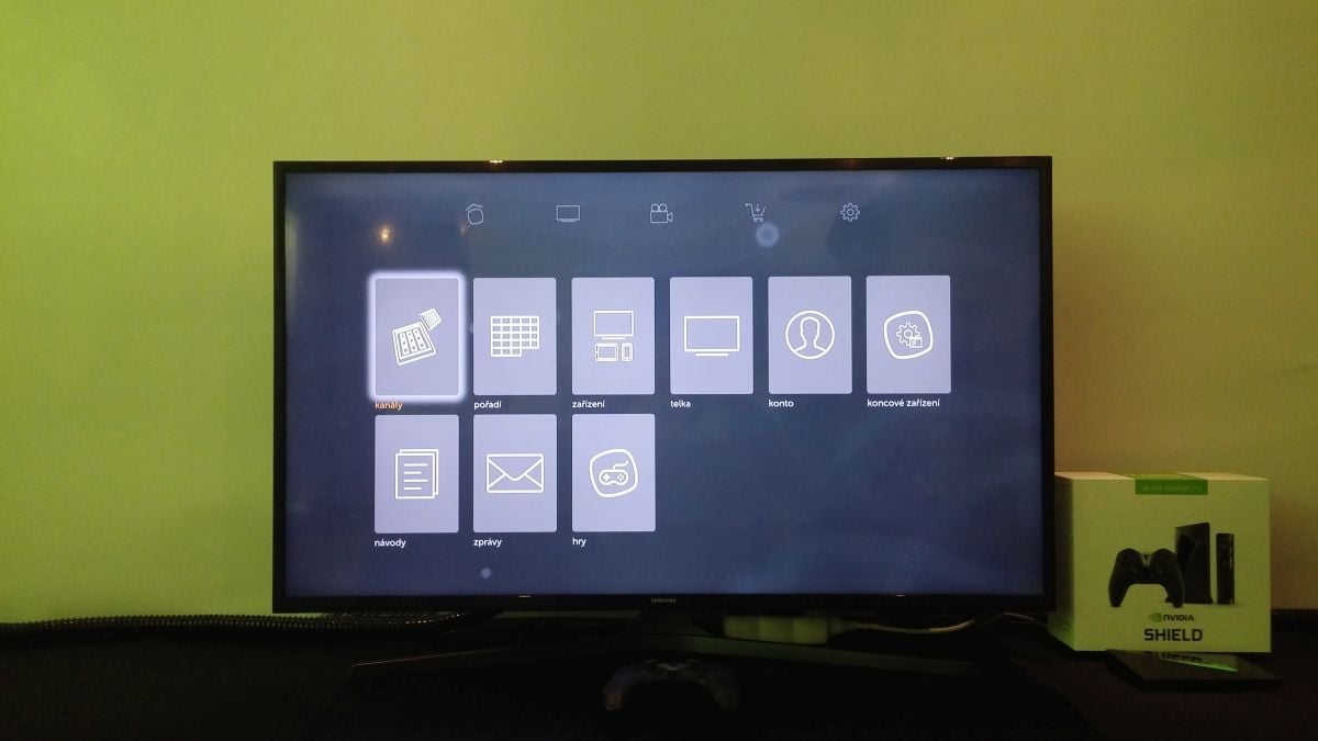 Kuki TV na Nvidia Shield 2017 (aplikace)