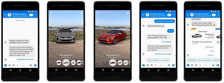 První příklady použití rozšířené reality ke komerčním účelům (foto: Facebook)