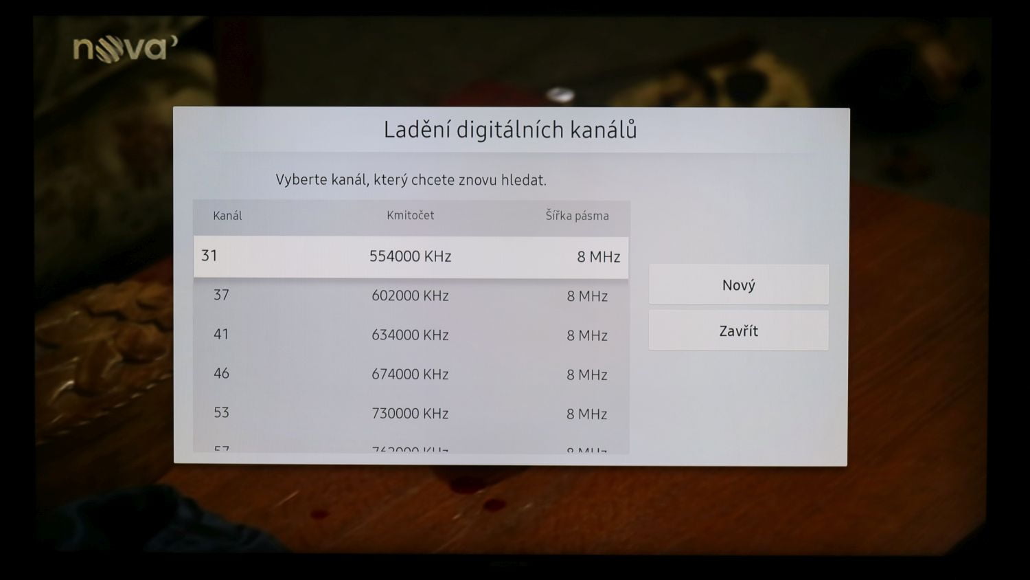 Samsung QE49Q7F - menu nastavení