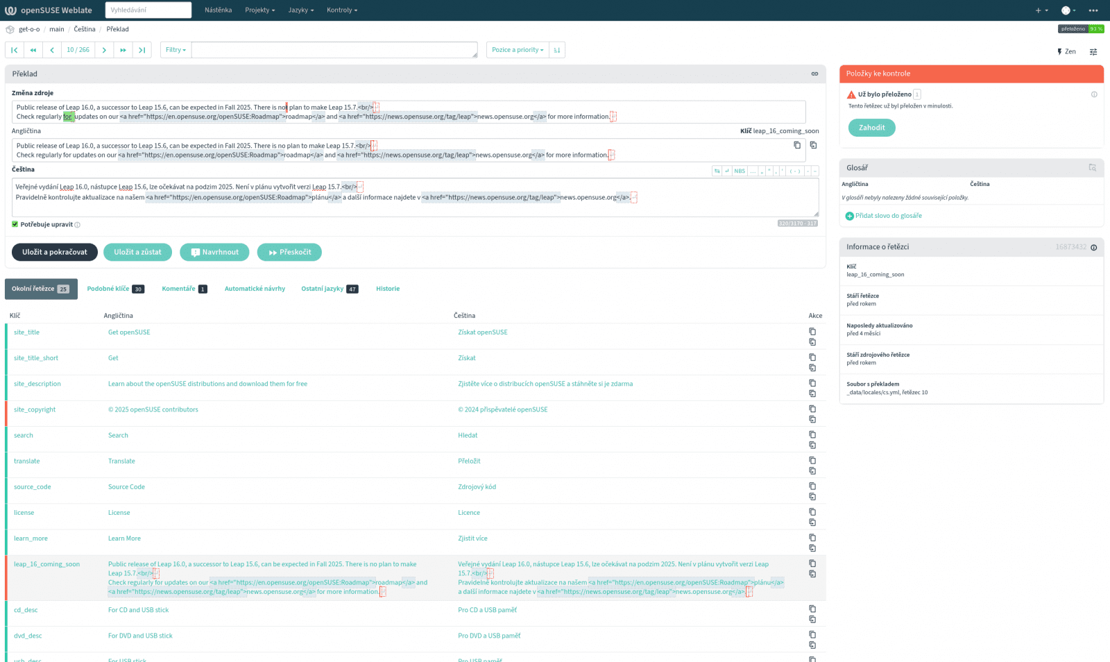 Nástroje pro překlady